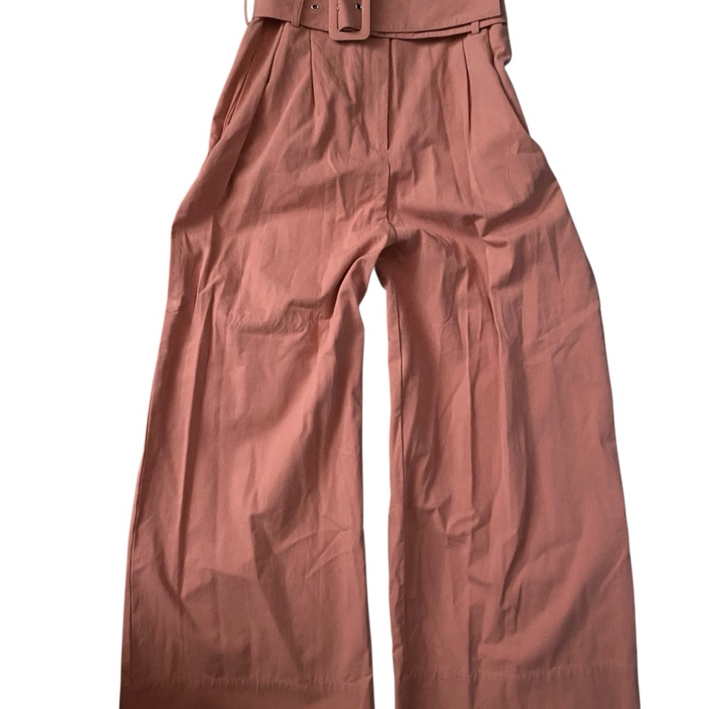 Zara Dusty Rose Wide-Leg Pants